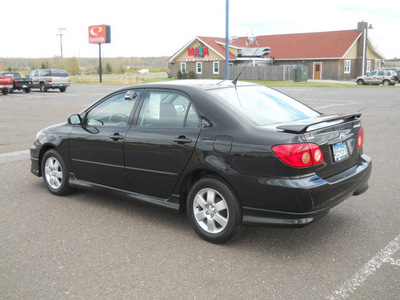 toyota corolla 2005 black sedan s gasoline 4 cylinders front wheel drive automatic with overdrive 55811