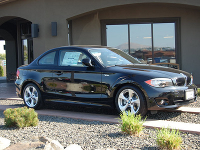 bmw 1 series 2012 black coupe 128i gasoline 6 cylinders rear wheel drive automatic 99352