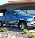 dodge ram pickup 1500 2005 blue slt gasoline 8 cylinders 4 wheel drive automatic 99352