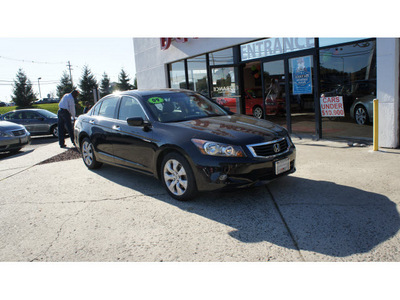 honda accord 2009 crystal black sedan ex l v6 gasoline 6 cylinders front wheel drive 5 speed automatic 07724