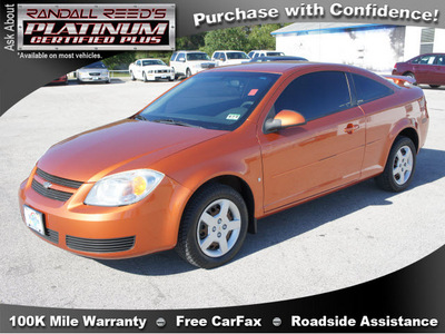 chevrolet cobalt 2007 orange coupe lt gasoline 4 cylinders front wheel drive automatic 77388