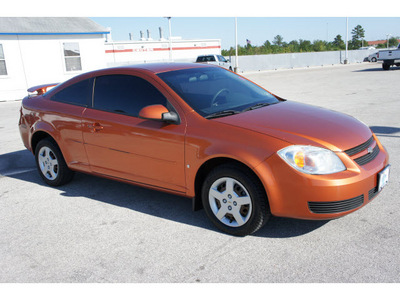 chevrolet cobalt 2007 orange coupe lt gasoline 4 cylinders front wheel drive automatic 77388