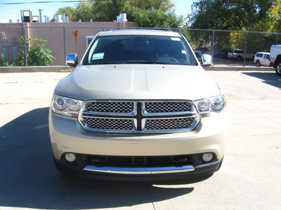 dodge durango 2012 gold suv citadel gasoline 8 cylinders all whee drive automatic 80301