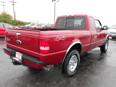 ford ranger 2010 red pickup truck xlt gasoline 6 cylinders 4 wheel drive 43228