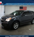 chevrolet equinox 2010 dk  gray suv ls gasoline 4 cylinders front wheel drive automatic 76108