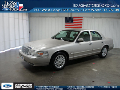 mercury grand marquis 2010 silver sedan ls flex fuel 8 cylinders rear wheel drive automatic with overdrive 76108