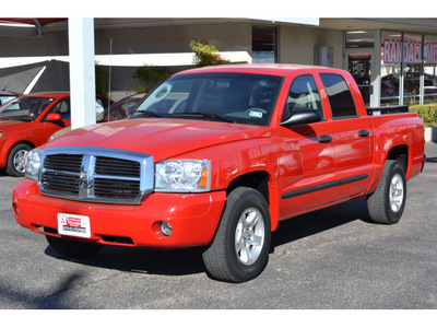 dodge dakota 2007 red pickup truck slt flex fuel 8 cylinders rear wheel drive automatic 76903