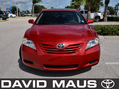 toyota camry 2008 red sedan le gasoline 4 cylinders front wheel drive automatic 32771