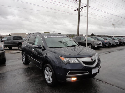 acura mdx 2010 lt  blue suv tech awd gasoline 6 cylinders all whee drive automatic with overdrive 60462