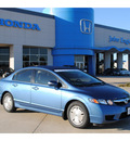 honda civic 2009 blue sedan hybrid hybrid 4 cylinders front wheel drive automatic 77065