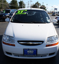 chevrolet aveo 2007 white hatchback aveo5 special value gasoline 4 cylinders front wheel drive 5 speed manual 07701
