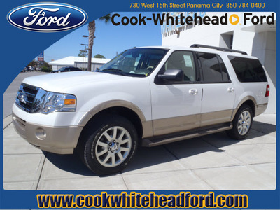 ford expedition el 2011 white suv xlt flex fuel 8 cylinders 2 wheel drive automatic 32401