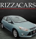 ford focus 2012 lt  blue hatchback se gasoline 4 cylinders front wheel drive automatic with overdrive 60546