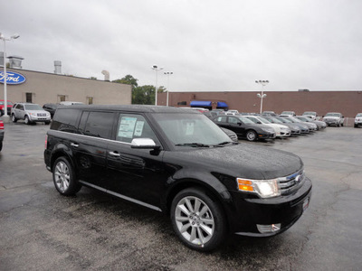 ford flex 2012 black limited gasoline 6 cylinders front wheel drive automatic with overdrive 60546
