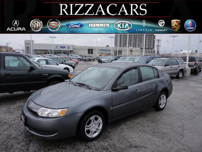 saturn ion 2004 gray sedan level 2 gasoline 4 cylinders dohc front wheel drive automatic with overdrive 60546