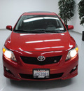 toyota corolla 2009 red sedan s gasoline 4 cylinders front wheel drive automatic 91731