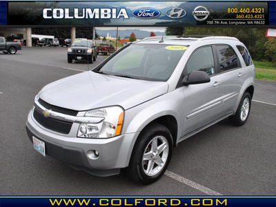 chevrolet equinox 2005 silver suv lt gasoline 6 cylinders all whee drive automatic 98632
