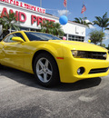 chevrolet camaro 2011 yellow coupe lt gasoline 6 cylinders rear wheel drive automatic 33177