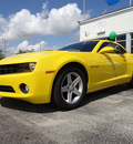 chevrolet camaro 2011 yellow coupe lt gasoline 6 cylinders rear wheel drive automatic 33177