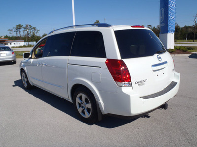 nissan quest 2007 white van 3 5 s gasoline 6 cylinders front wheel drive automatic 28557