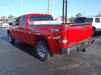 gmc sierra 1500 2009 red work truck gasoline 8 cylinders 4 wheel drive automatic with overdrive 28557