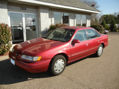 ford taurus 1994 red sedan gl gasoline v6 front wheel drive automatic 55016