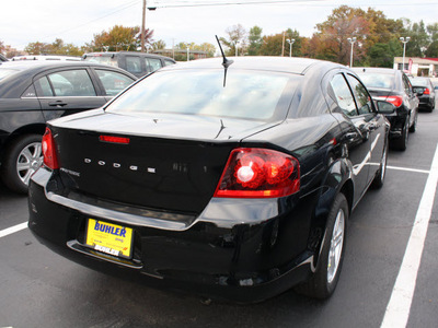 dodge avenger 2012 black sedan sxt gasoline 4 cylinders 16v front wheel drive automatic 07730