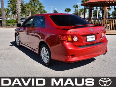 toyota corolla 2009 red sedan s gasoline 4 cylinders front wheel drive automatic 32771