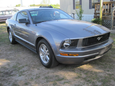 ford mustang 2007 silver coupe gasoline 6 cylinders rear wheel drive automatic 77379