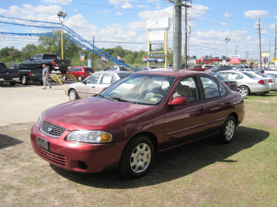 nissan sentra 2001 brown sedan gxe gasoline 4 cylinders front wheel drive automatic 77379