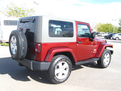 jeep wrangler 2007 red suv sahara gasoline 6 cylinders 4 wheel drive automatic 80504