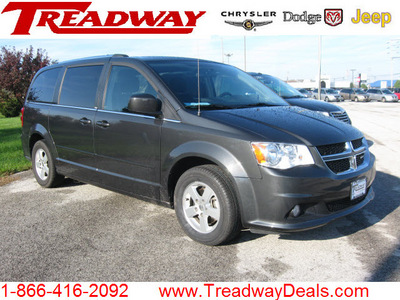 dodge grand caravan 2011 dk  gray van crew flex fuel 6 cylinders front wheel drive automatic 45840