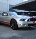ford shelby gt500 2011 silver coupe gasoline 8 cylinders rear wheel drive 6 speed manual 33157