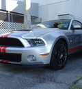 ford shelby gt500 2011 silver coupe gasoline 8 cylinders rear wheel drive 6 speed manual 33157