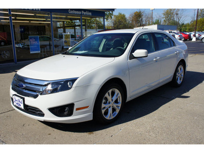 ford fusion 2012 white sedan se flex fuel 6 cylinders front wheel drive automatic 47172
