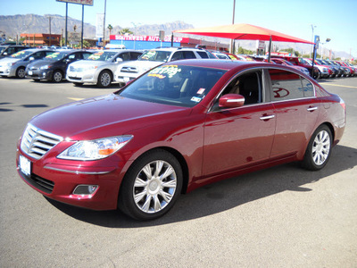 hyundai genesis 2010 red sedan 3 8l v6 gasoline 6 cylinders rear wheel drive automatic 79925