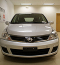 nissan versa 2010 silver hatchback 1 8 s gasoline 4 cylinders front wheel drive automatic 27707