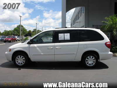 chrysler town and country 2007 white van touring gasoline 6 cylinders front wheel drive automatic 33912