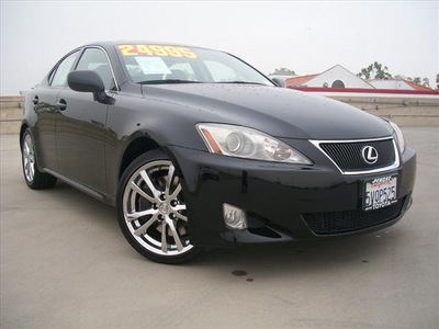 lexus is 350 2006 black sedan gasoline 6 cylinders rear wheel drive shiftable automatic 90241