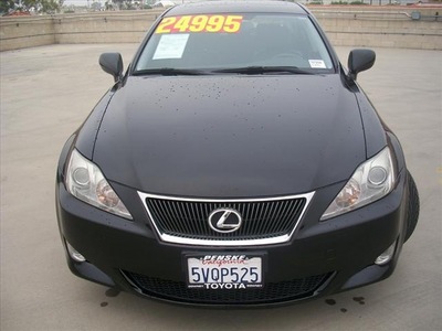 lexus is 350 2006 black sedan gasoline 6 cylinders rear wheel drive shiftable automatic 90241