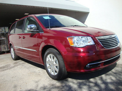 chrysler town and country 2012 red van touring l flex fuel 6 cylinders front wheel drive automatic 33157