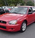 subaru impreza 2005 red sedan 2 5 rs gasoline 4 cylinders all whee drive automatic 06019
