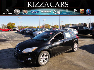 ford focus 2012 black hatchback se gasoline 4 cylinders front wheel drive automatic with overdrive 60546
