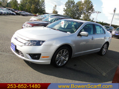 ford fusion 2012 silver sedan sel gasoline 4 cylinders front wheel drive automatic 98032