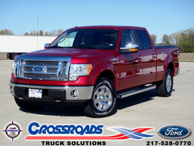 ford f 150 2010 dk  red lariat flex fuel 8 cylinders 4 wheel drive automatic 62708