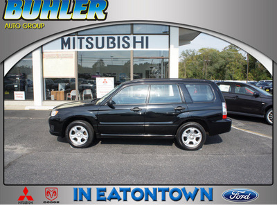 subaru forester 2007 obsidian black suv 2 5 x sports gasoline 4 cylinders all whee drive automatic 07724