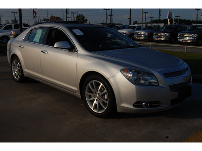 chevrolet malibu 2011 silver sedan ltz gasoline 4 cylinders front wheel drive automatic 77090