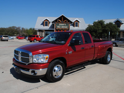 dodge ram pickup 3500 2009 red pickup truck diesel 6 cylinders 2 wheel drive automatic 76087