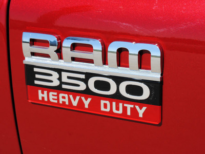 dodge ram pickup 3500 2009 red pickup truck diesel 6 cylinders 2 wheel drive automatic 76087