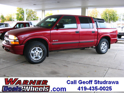 chevrolet s 10 2004 dk  red 4x4 ls gasoline 6 cylinders 4 wheel drive automatic 45840